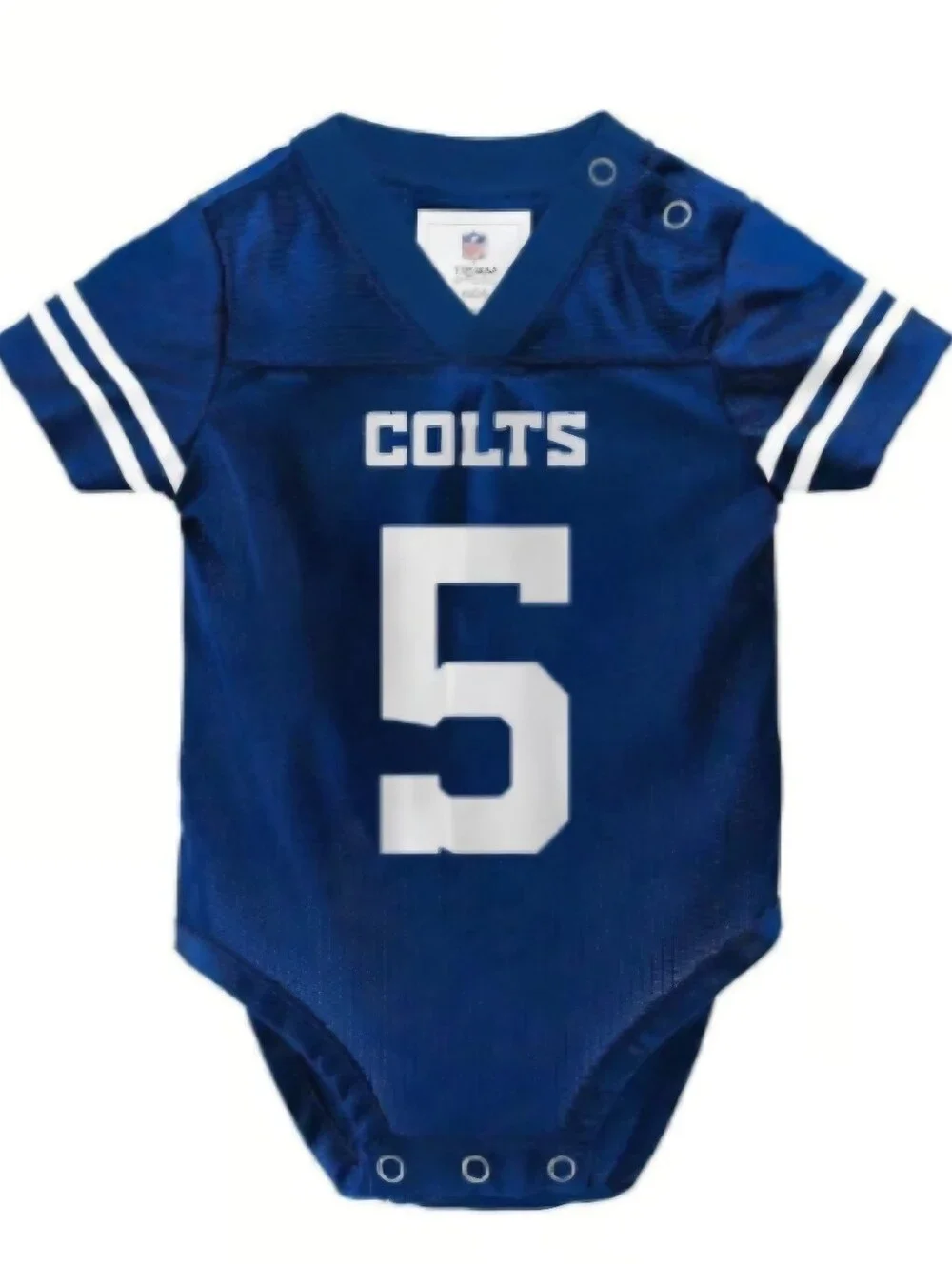 NFL Indianapolis Colts Richardson 5 One Piece Bodysuit Jersey Blue White 6 - 9M